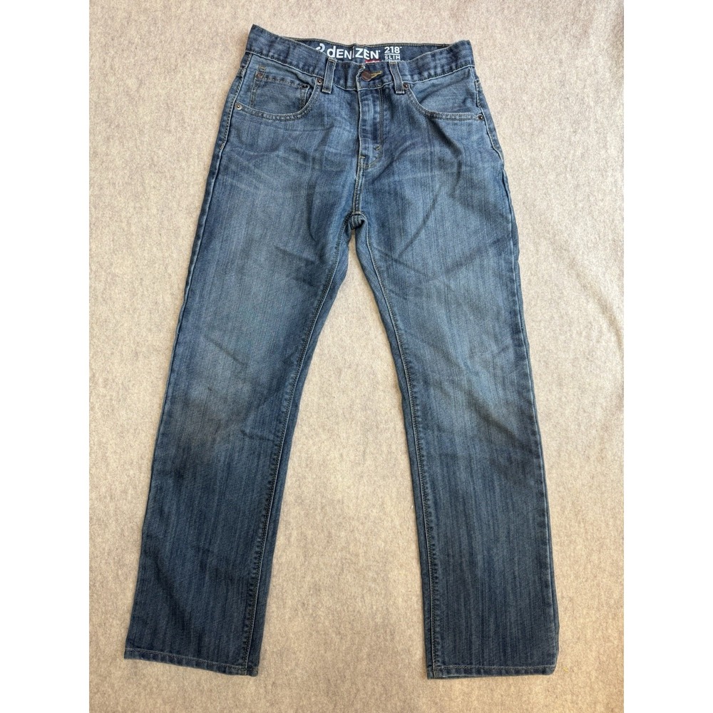 Denizen from Levis 218 Slim Straight Fit Jeans Boys Size 16 Regular Medium Wash